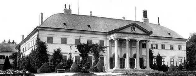 Alcsút, Schloss, altes Foto