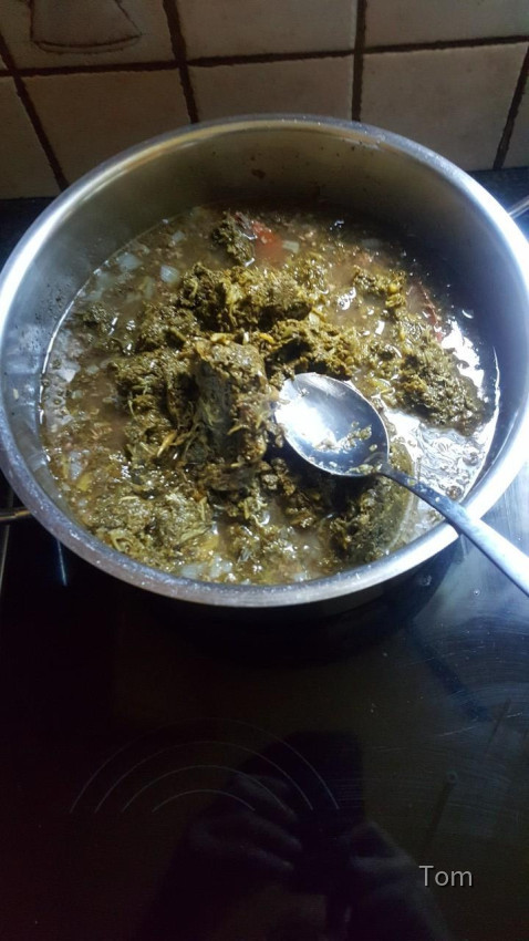 Grünkohl mit Kartoffelgnocchi und Wurst