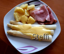 Schussentaler Spargel, Frühkartoffel und Kernschinken