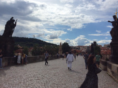 Prag Karlsbrücke < Christophorus