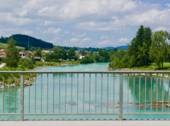 D: Lechbruck Landkreis Ostallgäu Schwaben - Flößerbrücke