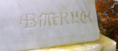 Wien, Hotel Sacher, Marmorsaal, Elisabethbüste, Signatur1