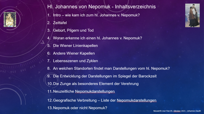Nepomuk Vortrag