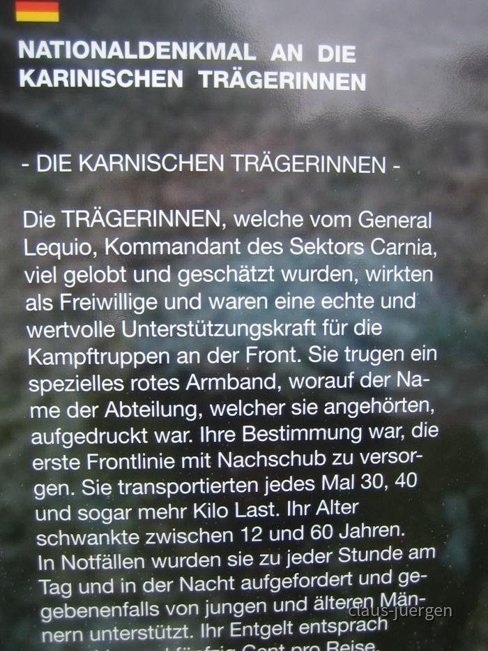 Timau Denkmal Trägerinnen