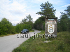Grenze Kroatien Slowenien Lanisce Buzet