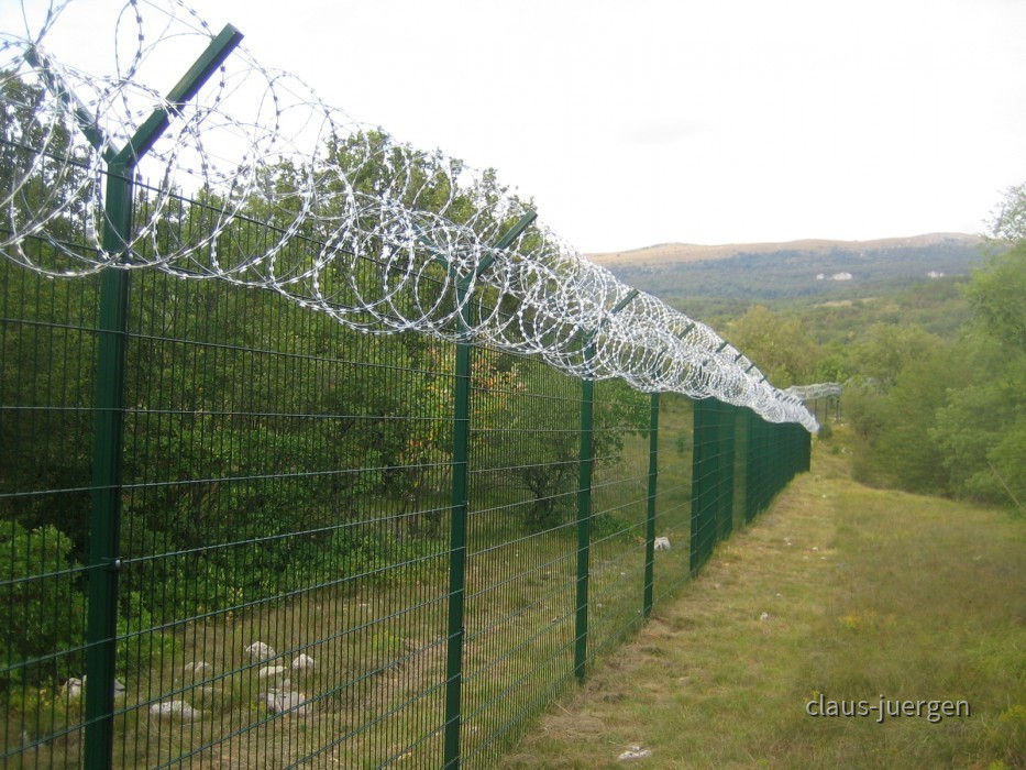 Grenze Kroatien Slowenien Lanisce Buzet