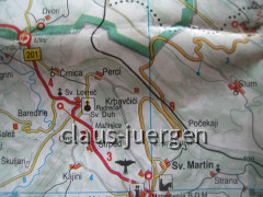 Grenze Kroatien Slowenien Lanisce Buzet