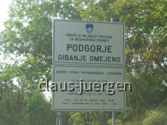 Grenze Kroatien Slowenien Jelovice Podgorje