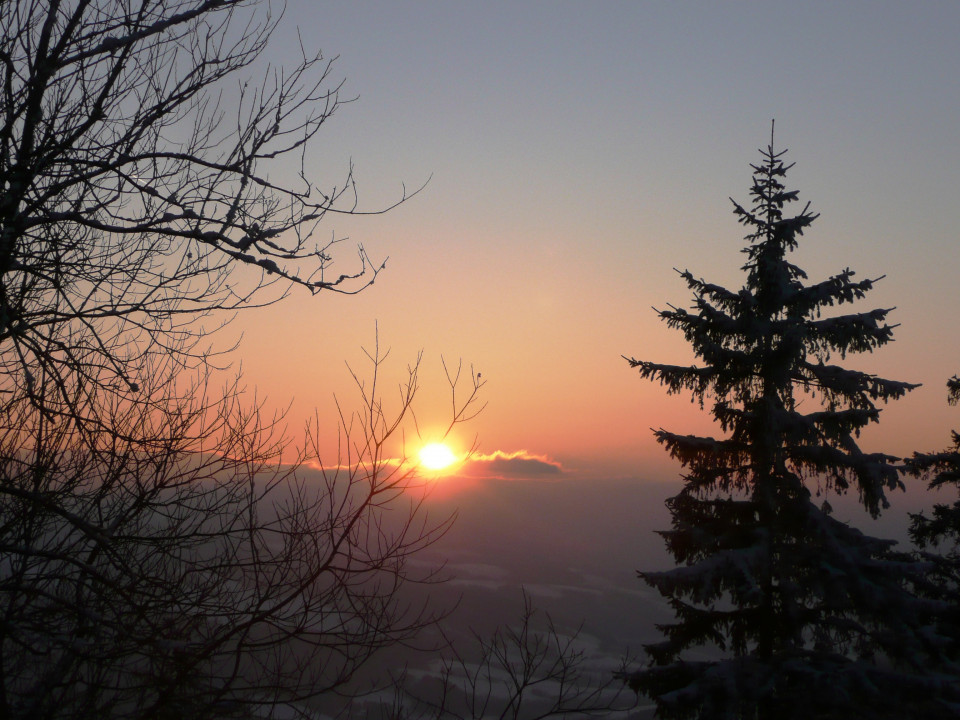 Abendsonne zur Wintersonnenwende