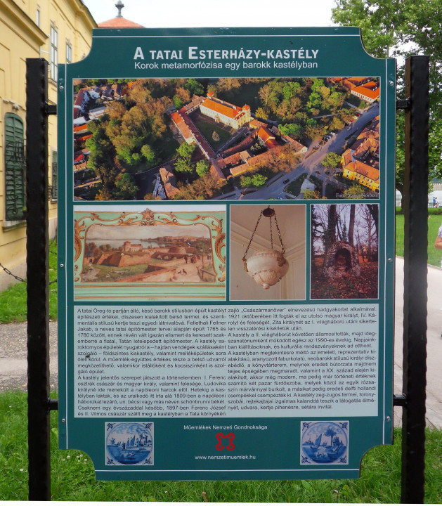 Tata Schloss Esterházy Tafel