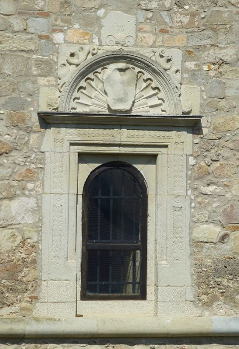 Sárospatak > roter Turm > Fenster