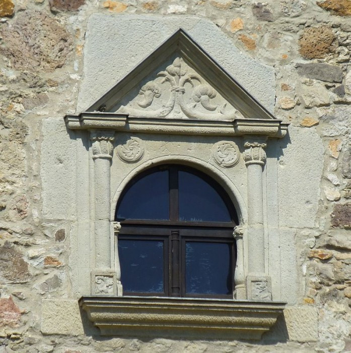 Sárospatak > roter Turm > Fenster