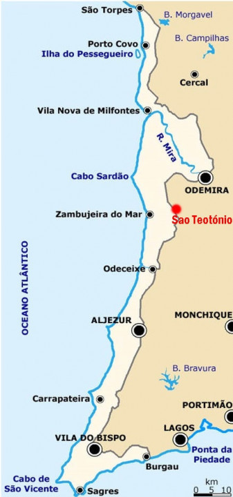 Sao Teotónia - Zambujeira do Mar - Praia Galardoada
