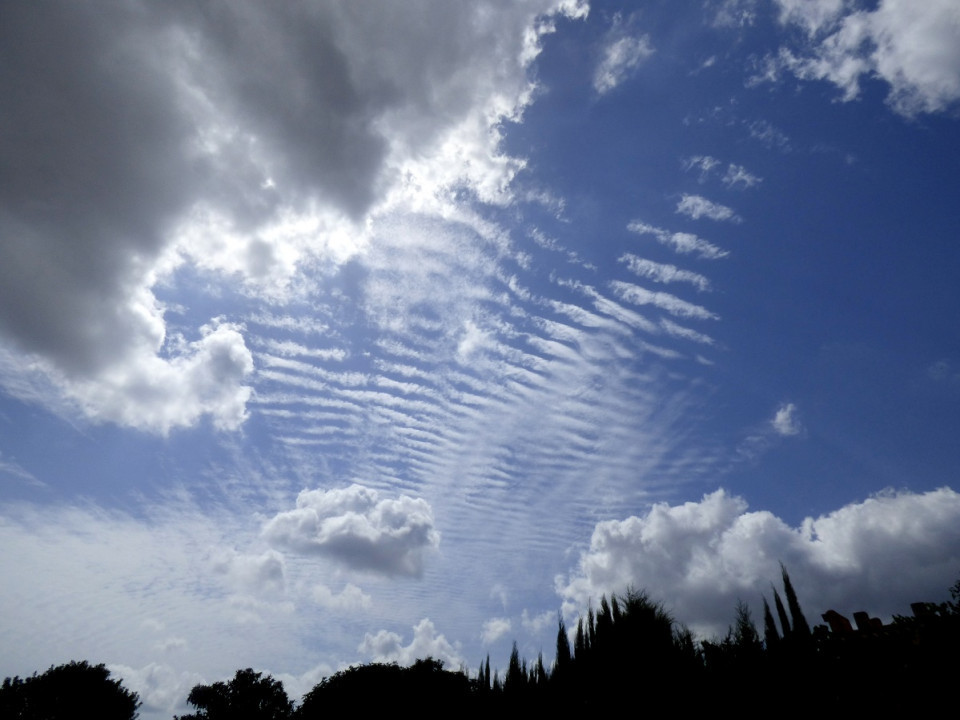 gestreifter Himmel