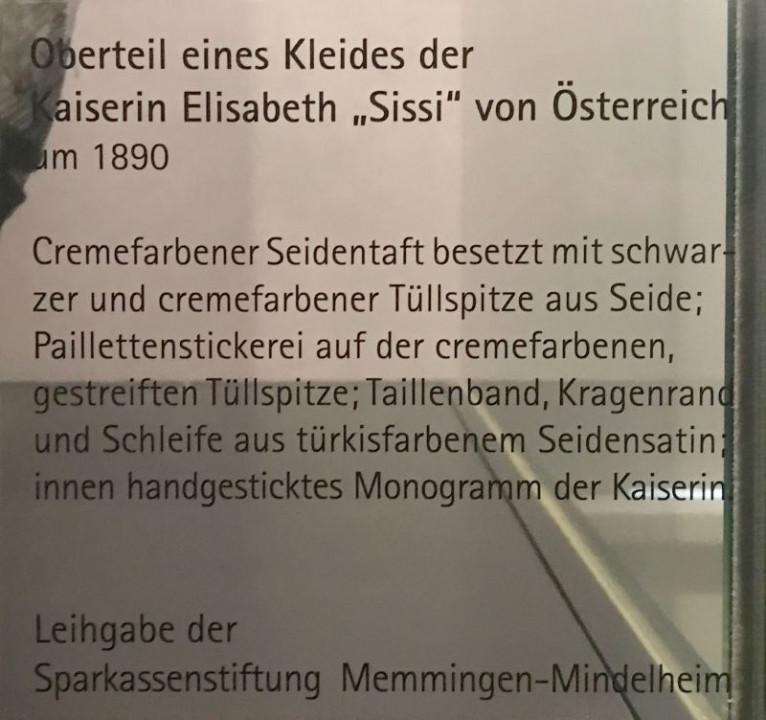 Mindelheim Textilmuseum Sissikleid Info