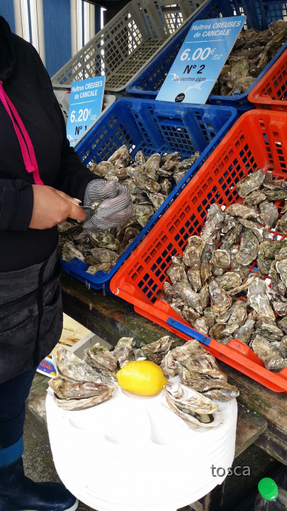 Cancale in der Bretagne mit den berühmten Austernbänken