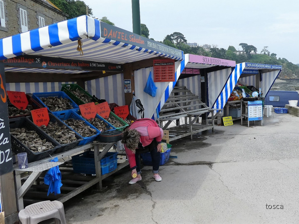 Cancale in der Bretagne mit den berühmten Austernbänken