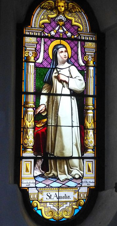 Mariabrunn Kapelle Fenster St. Amalia
