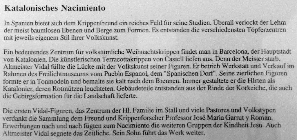 Nacimiento Katalonien Text