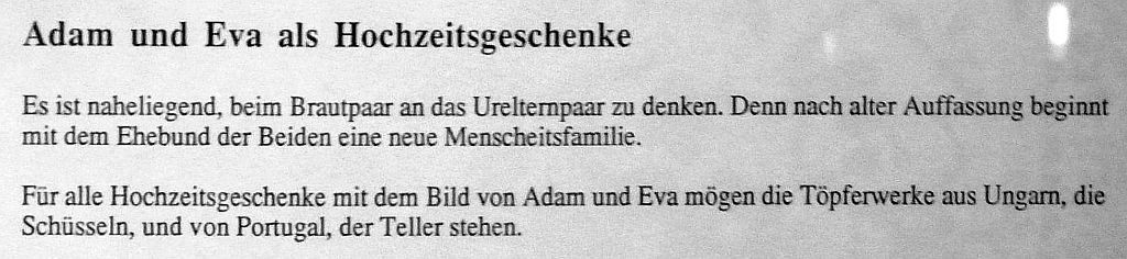 Adam und Eva Text
