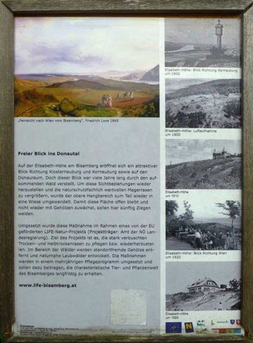 Bisamberg > Elisabethhöhe > Hinweistafel