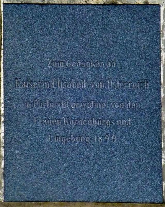 Bisamberg > Elisabethsäule > Gedenktafel