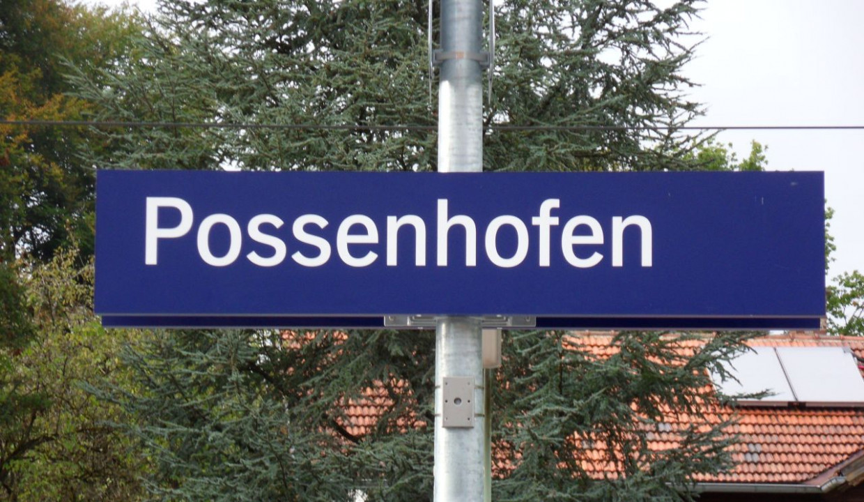 Possenhofen Bahnhof Schild