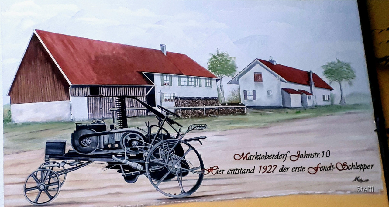 Marktoberdorf Villa Fendt Fassade Gemälde