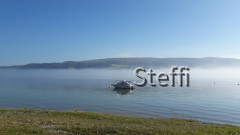 Gaienhofen Nebel gegenüber Schweiz Südufer Untersee