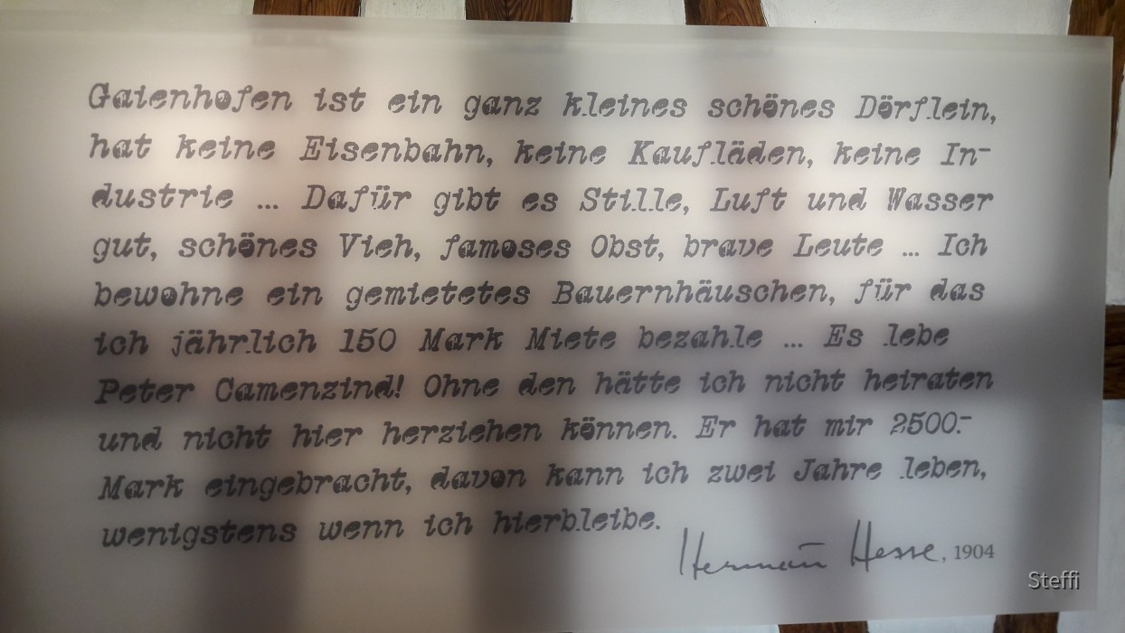 Zitat Hermann Hesse über Gaienhofen