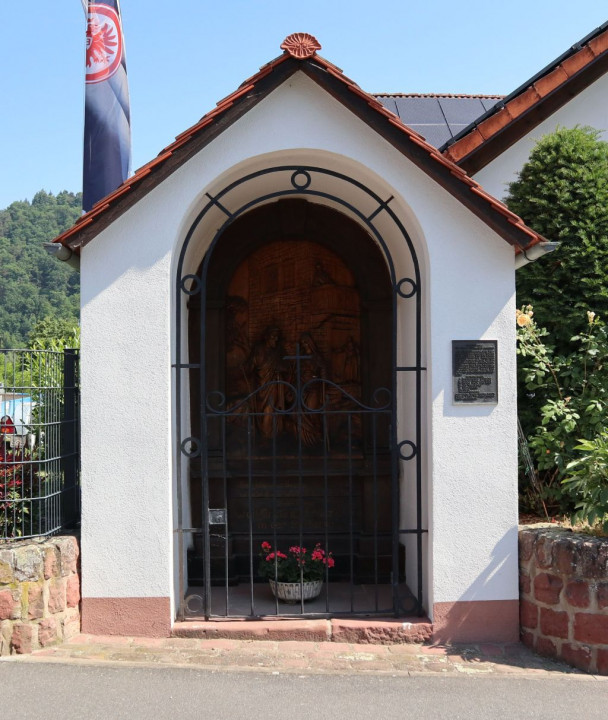Amorsbrunn Stationsweg3 1. Kapelle Ankündigung Herbergsuche