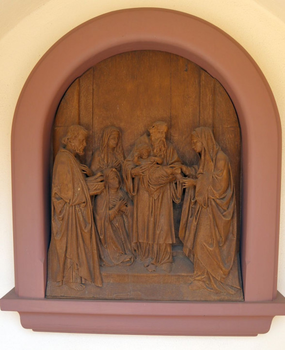 Amorsbrunn Stationsweg8 1. Station Weissagung Relief