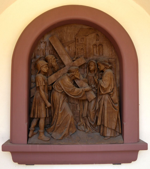 Amorsbrunn Stationsweg17 4. Station Kreuzweg Relief