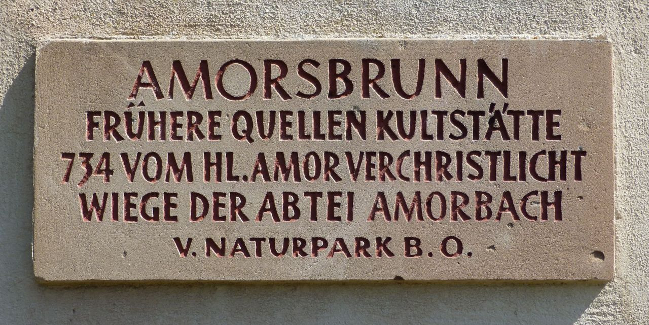 Amorsbrunn Schild