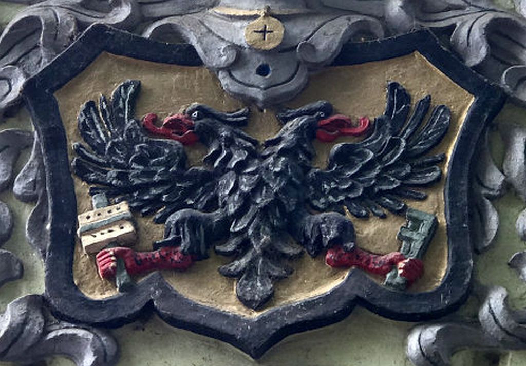 Ueckermünde, Ueckerstraße 95, Wappen