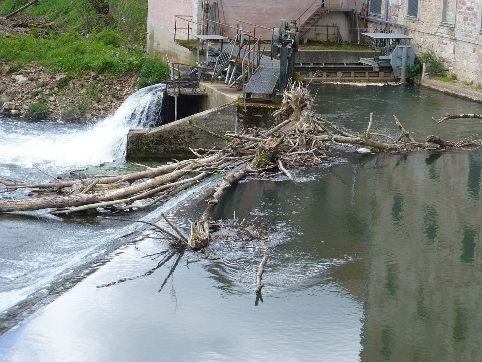 Aschach, Saale, Wehr3