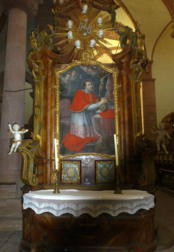 Kloster Bronnbach Kirche8 Altar5 Karl Borromäus Altar.jpg