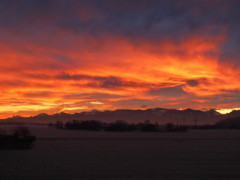Sonnenaufgang am 27.12.17