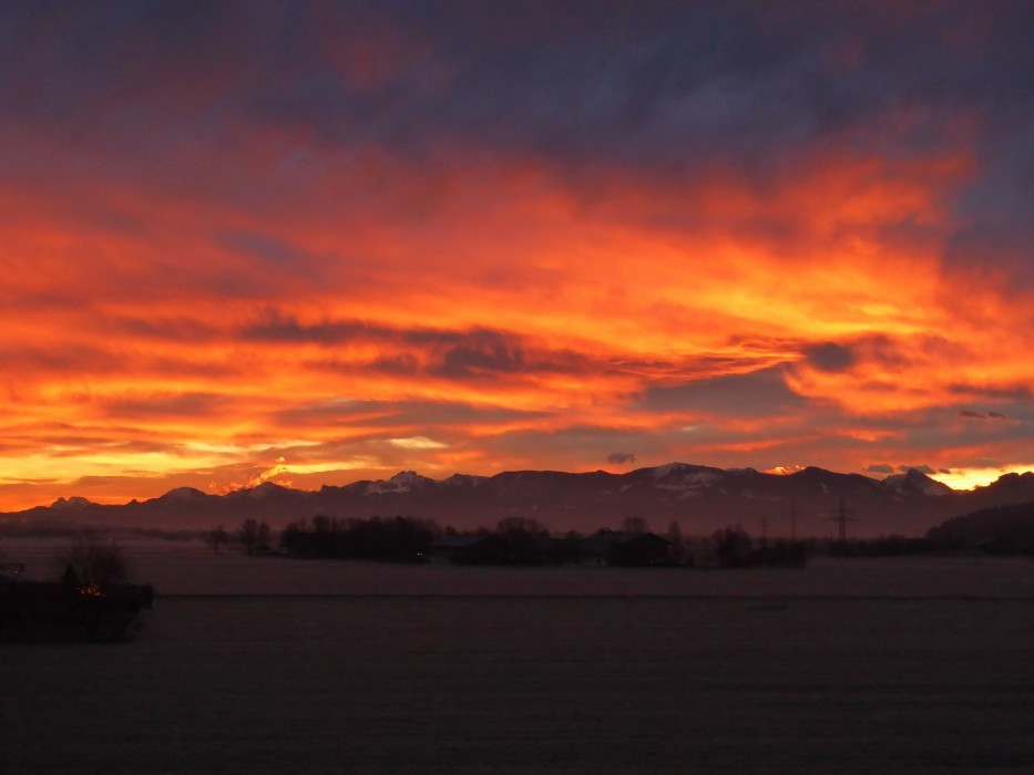Sonnenaufgang am 27.12.17