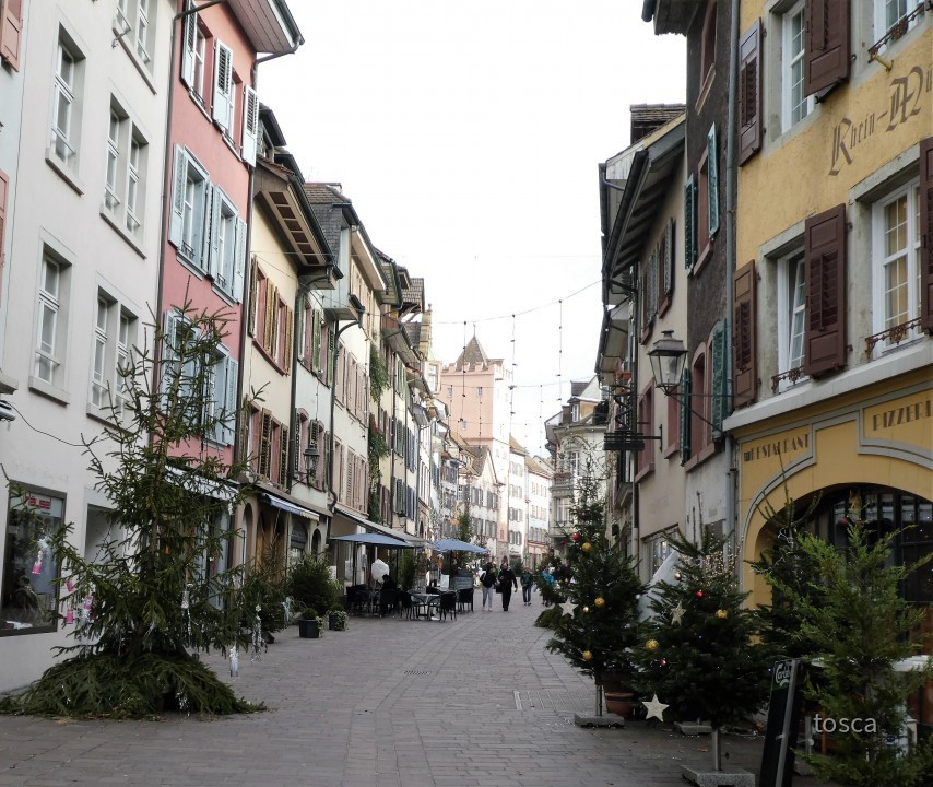 Fußgängerzone im schweizerischen Rheinfelden