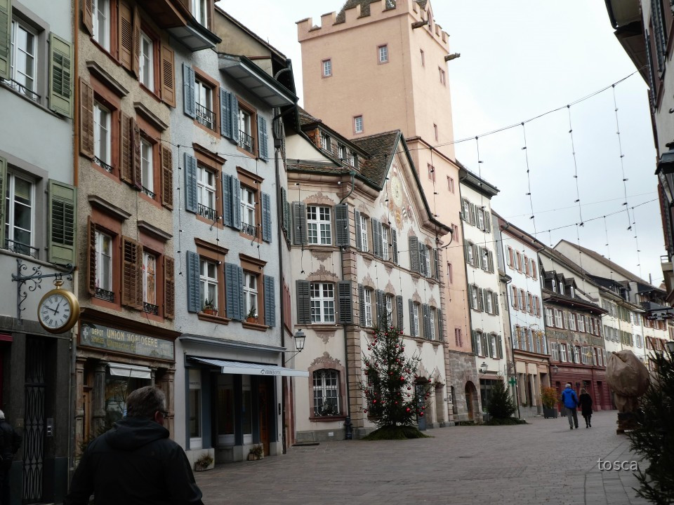 Fußgängerzone im schweizerischen Rheinfelden