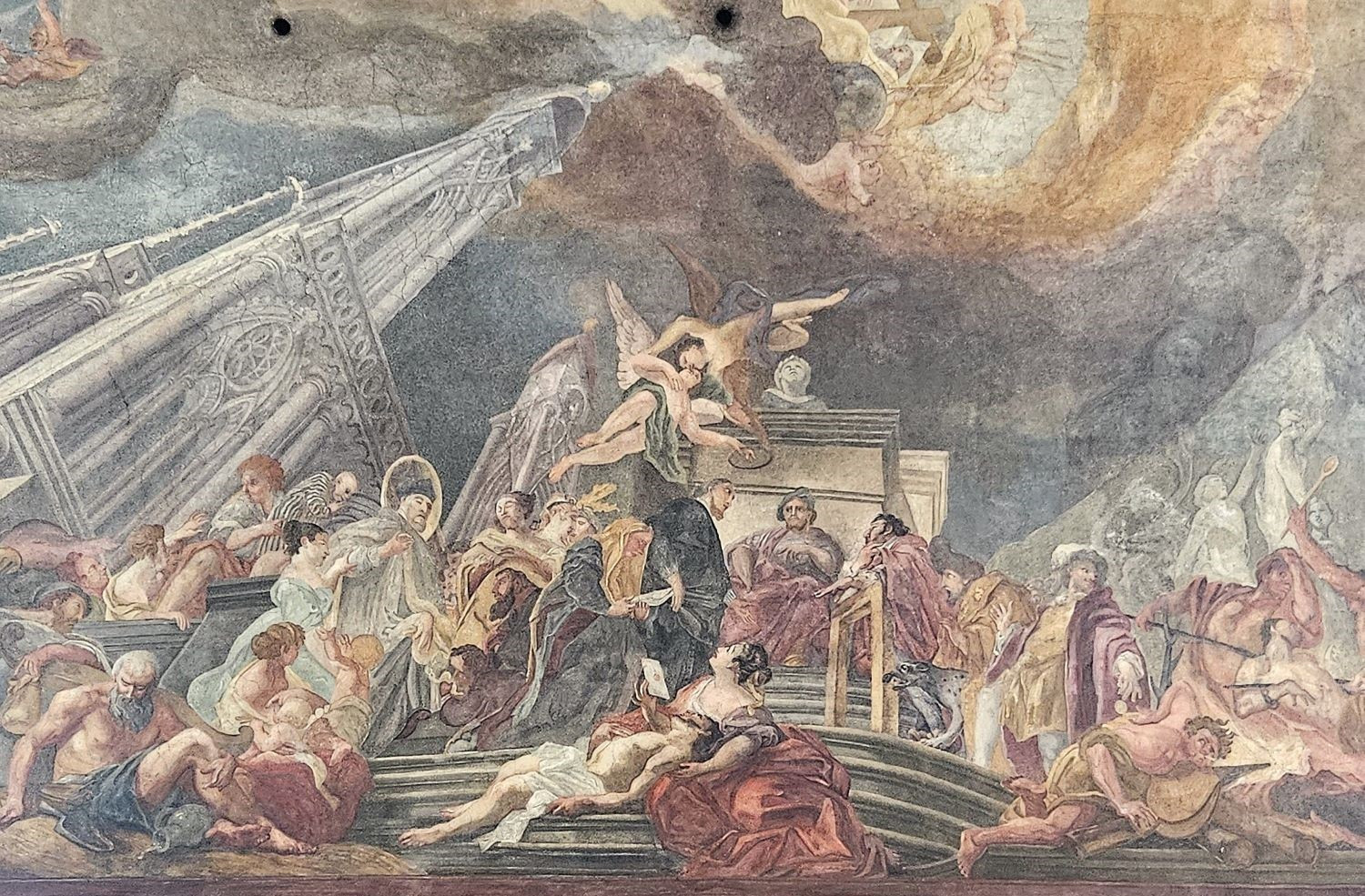 076_Decke JvN als Helfer der Armen und Kranken_Asamkirche