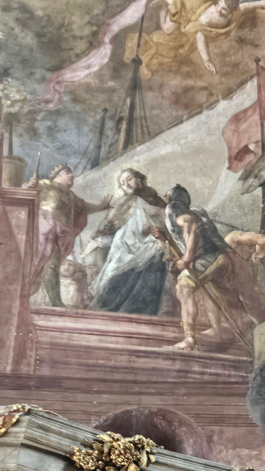 078_Deckenfresko Verhaftung_Asamkirche