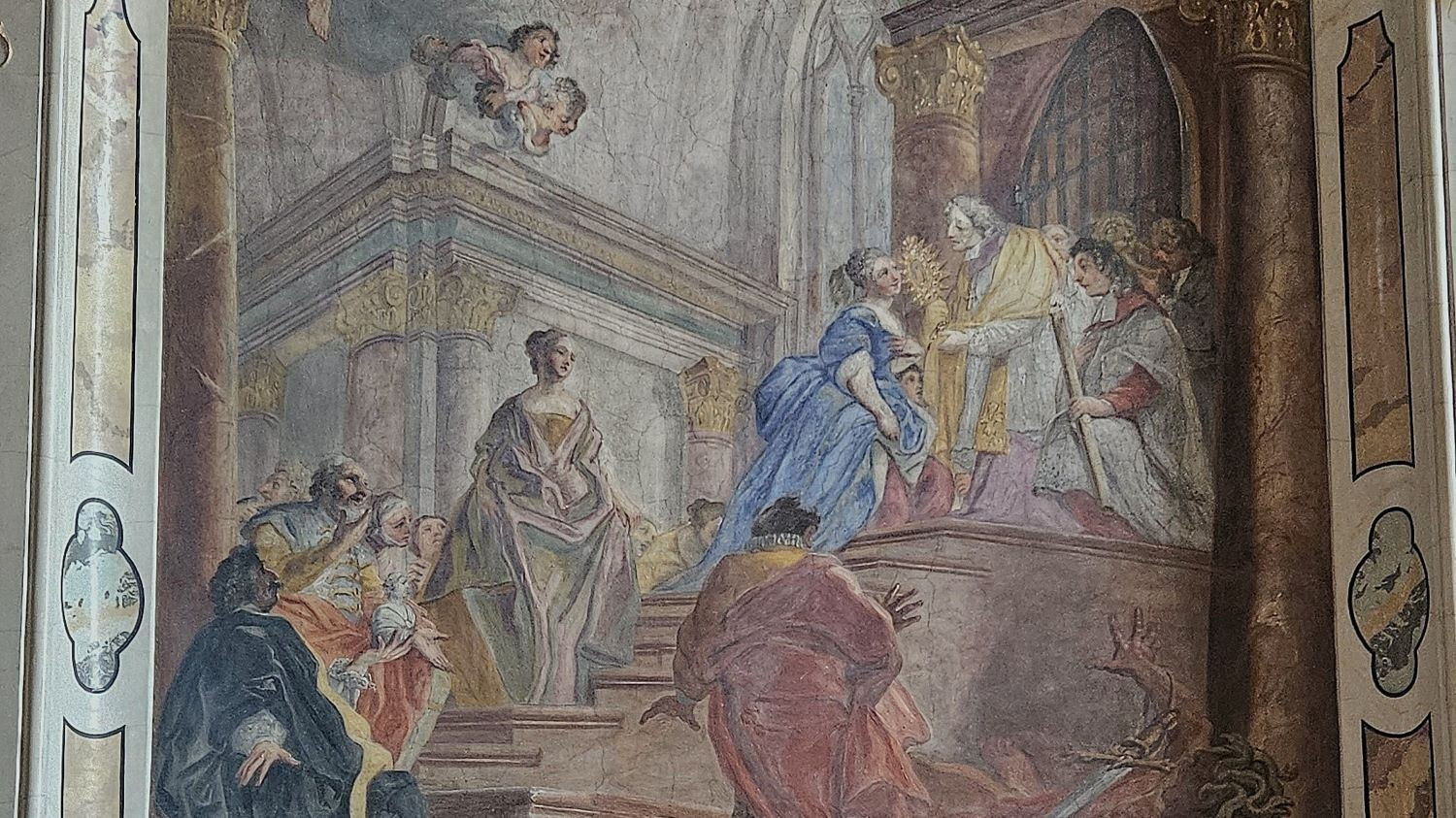 102_Verehrung der Zungenreliquie_b_Asamkirche